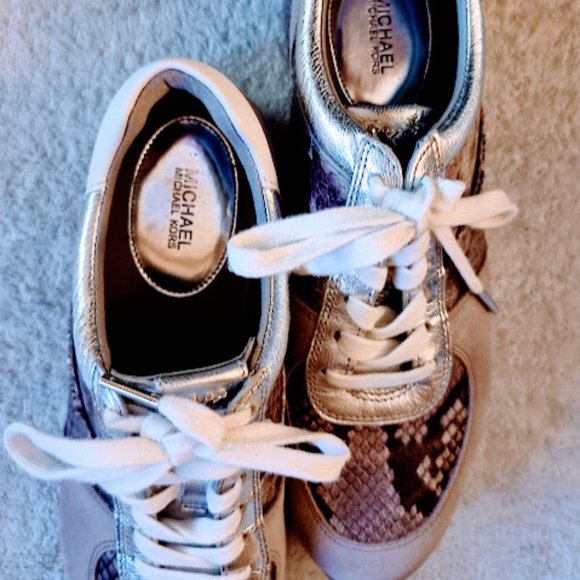 Michael Kors Sneakers Leather 10M Pytnon/Snake Print - Picture 1 of 7